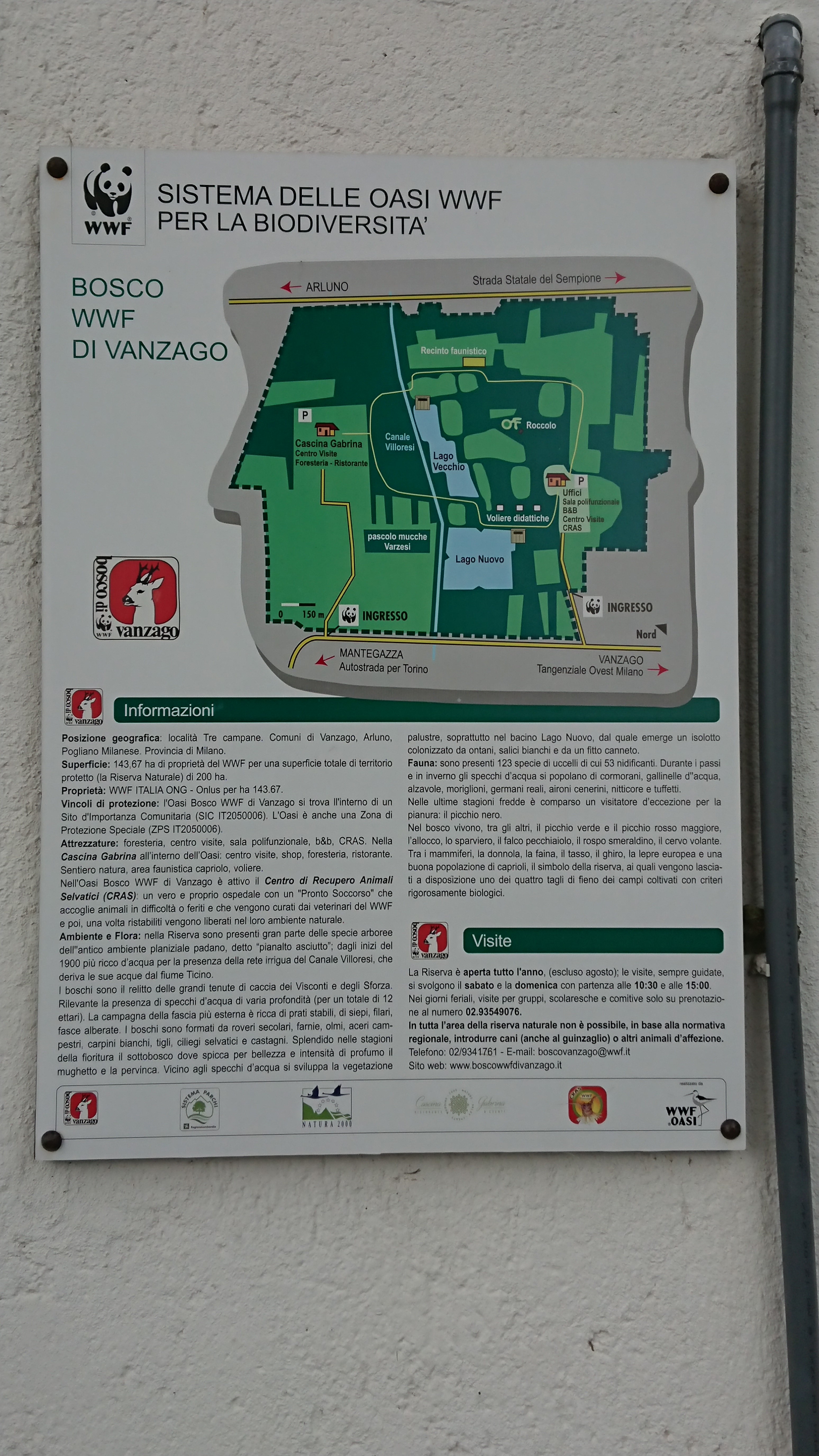 Descrizione Oasi WWF Bosco di Vanzago