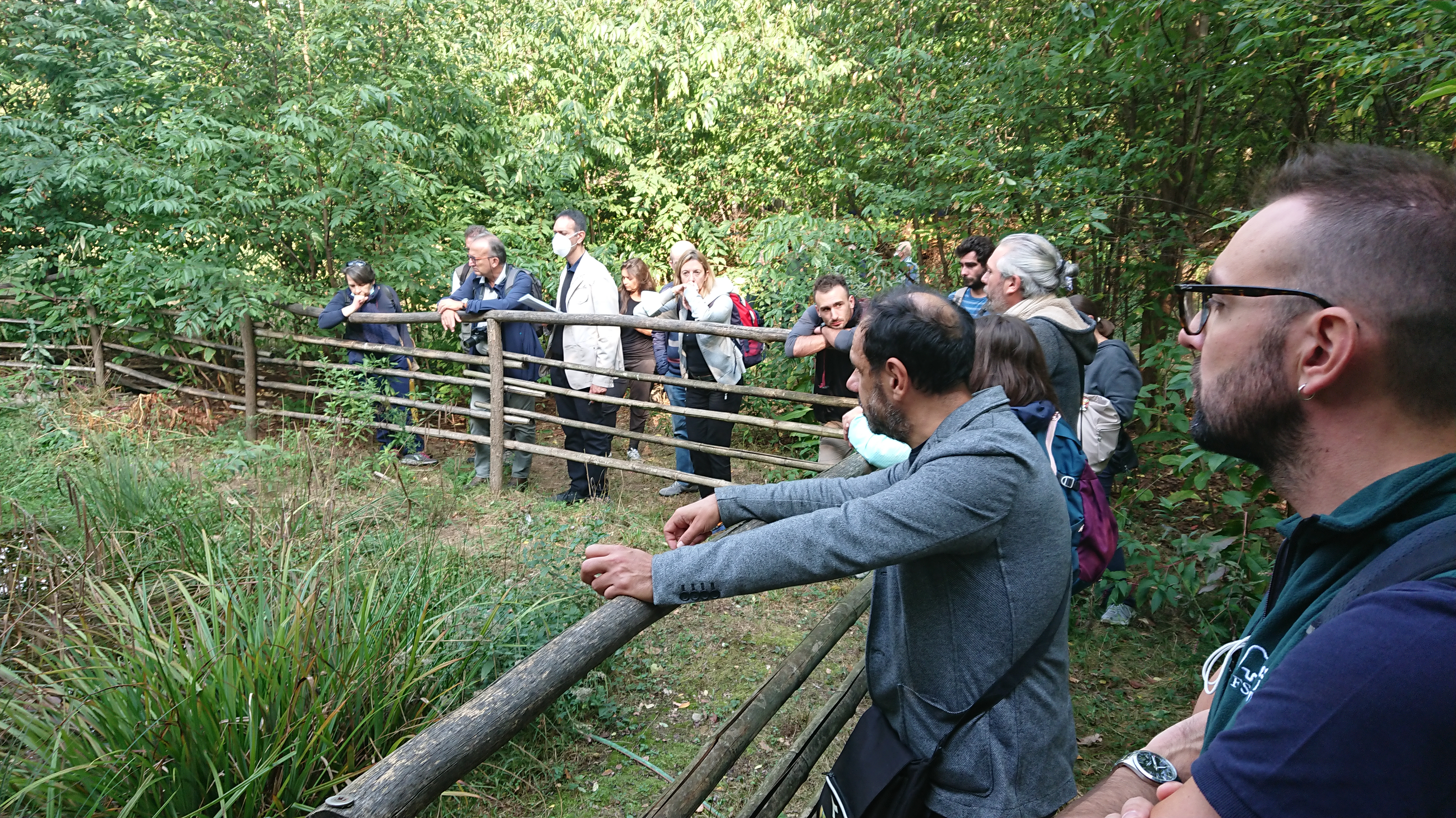 Spiegazione durante la visita