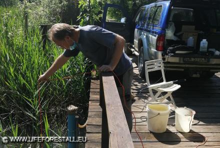 Eseguita oggi la campagna trimestrale di prelievo delle acque superficiali